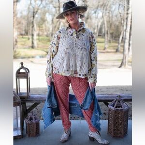 NWOT Jaded Gypsy Sunny Days Button Down Top One Size
